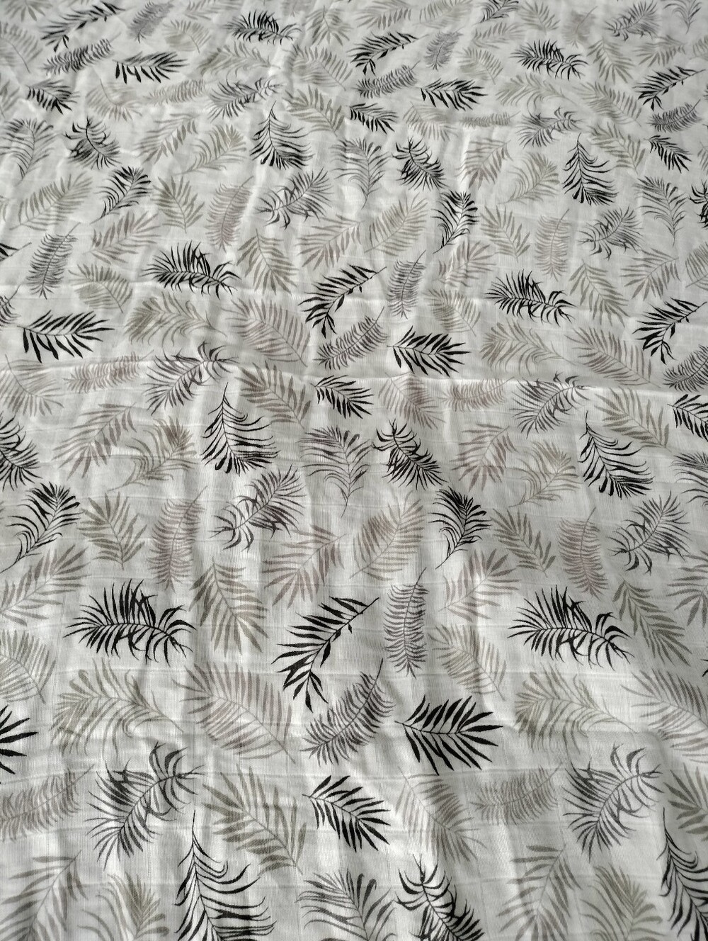 San Francisco Baby Palm Leaf Bamboo Cotton Blend Swaddle Blanket Nursing Cover